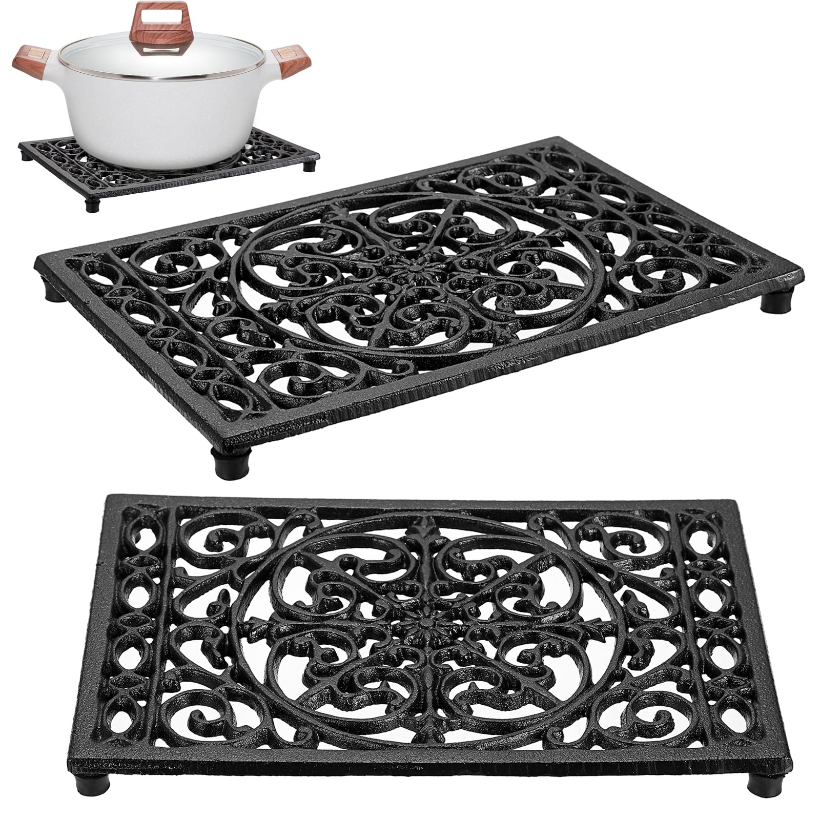 Rectangle Cast Iron Trivet Hea - Cast Iron Corn review and price