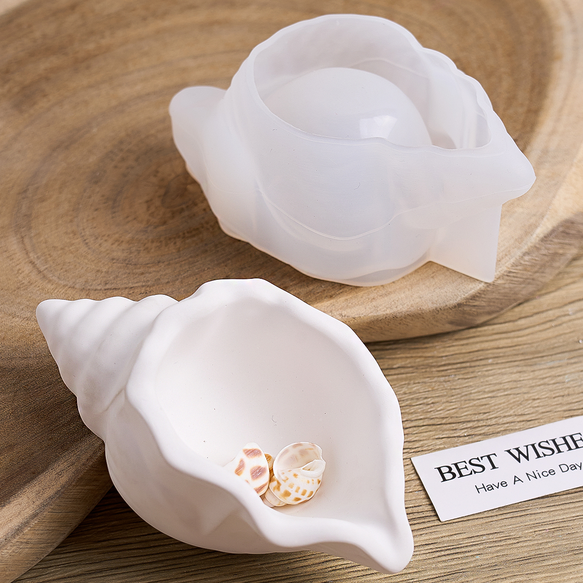 Conch Candle Jar Silicone Mold - Potsticker Mold review and price