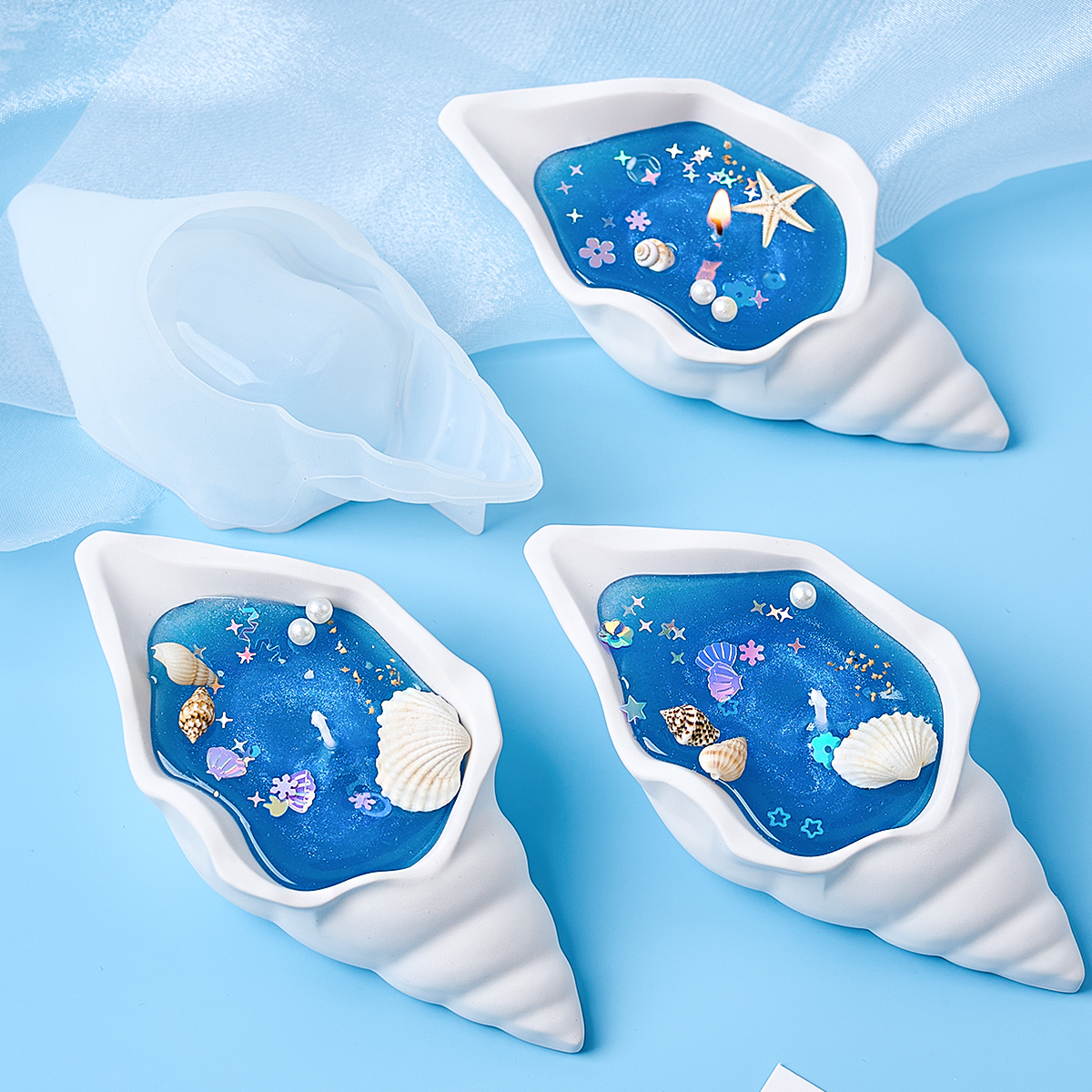 Conch Candle Jar Silicone Mold - Potsticker Mold review and price