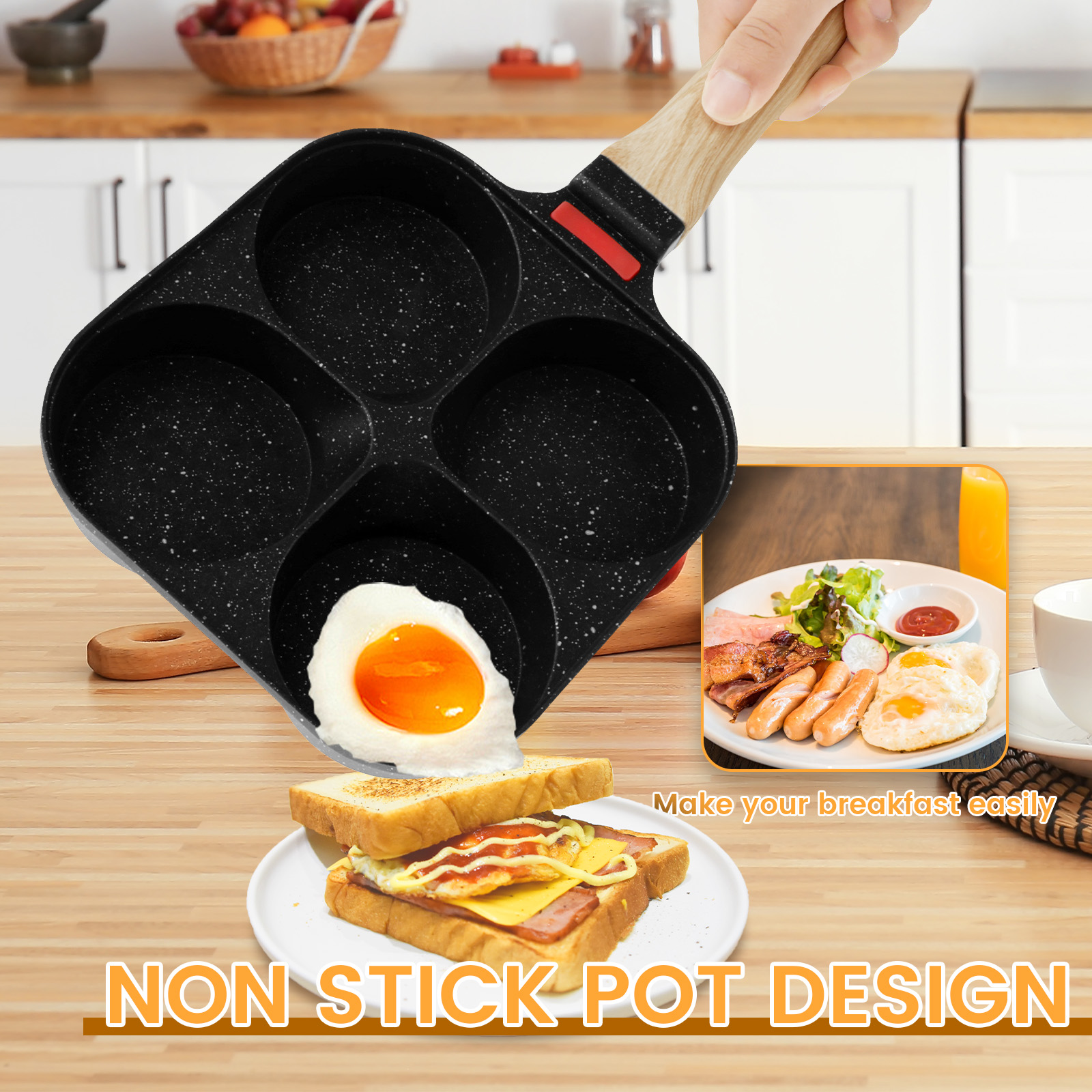Egg Frying Pan Nonstick Pancak - Egg Waffle Pan review and price
