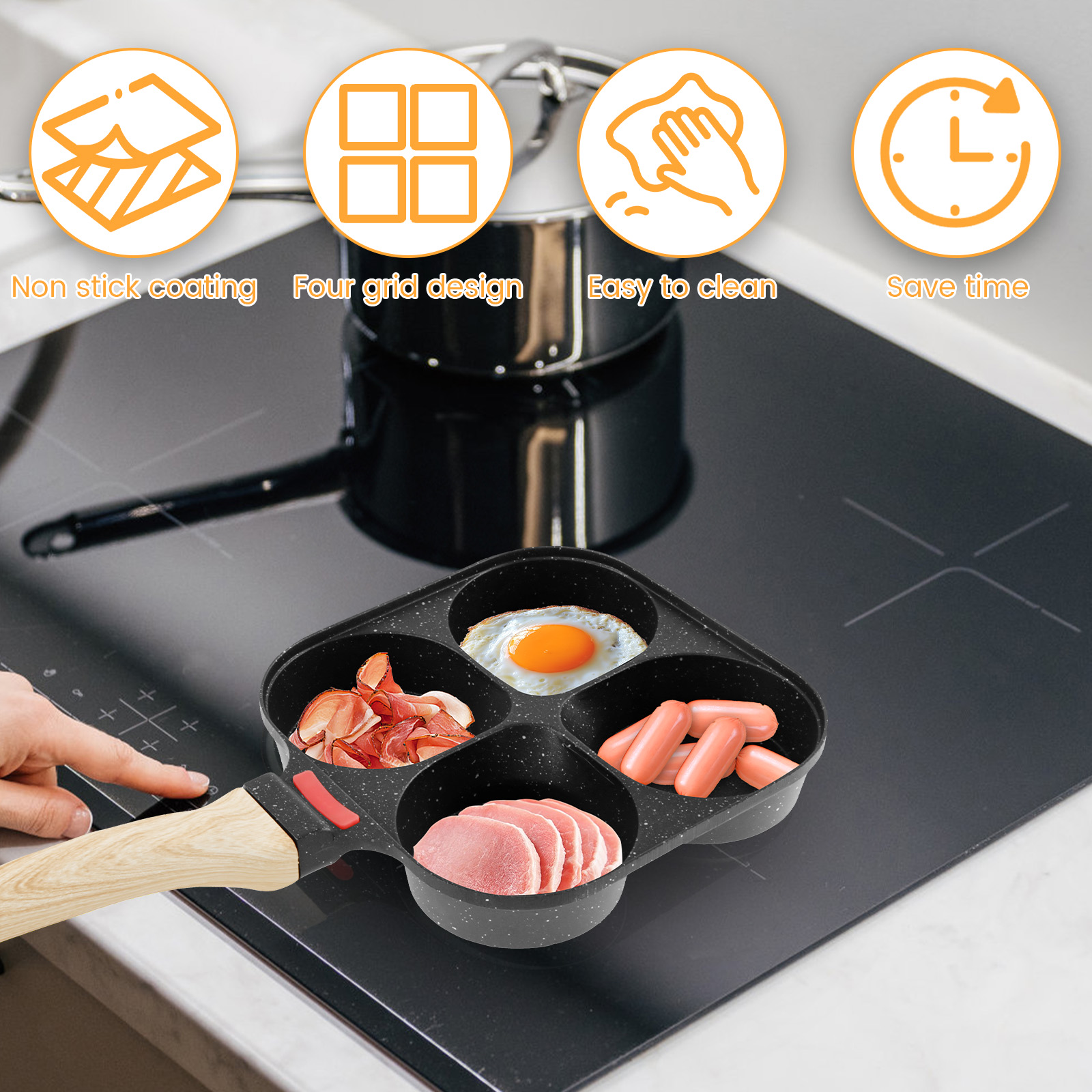 Egg Frying Pan Nonstick Pancak - Egg Waffle Pan review and price