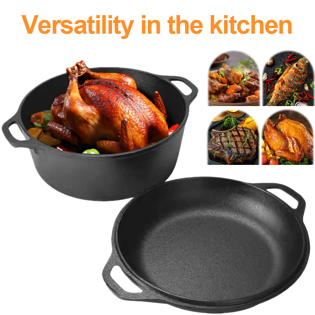 2 in 1 Cast Iron Dutch Oven Po - Cast Iron Corn review and price