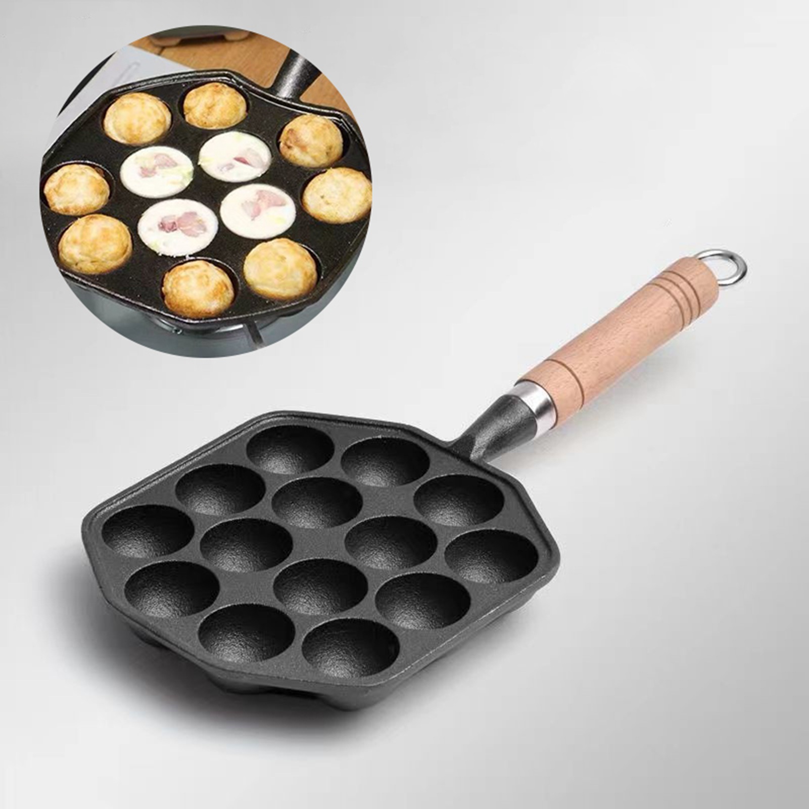 14 Holes Takoyaki Pan Nonstick - Mini Pancake Griddle review and price