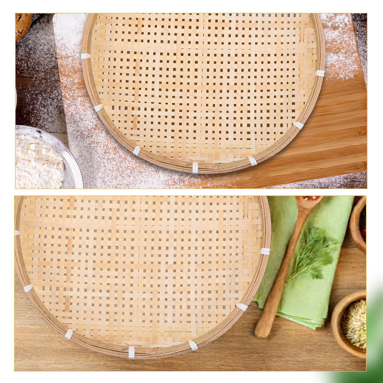 35Cm Round Bamboo Sieve Basket - Dim Sum Basket review and price