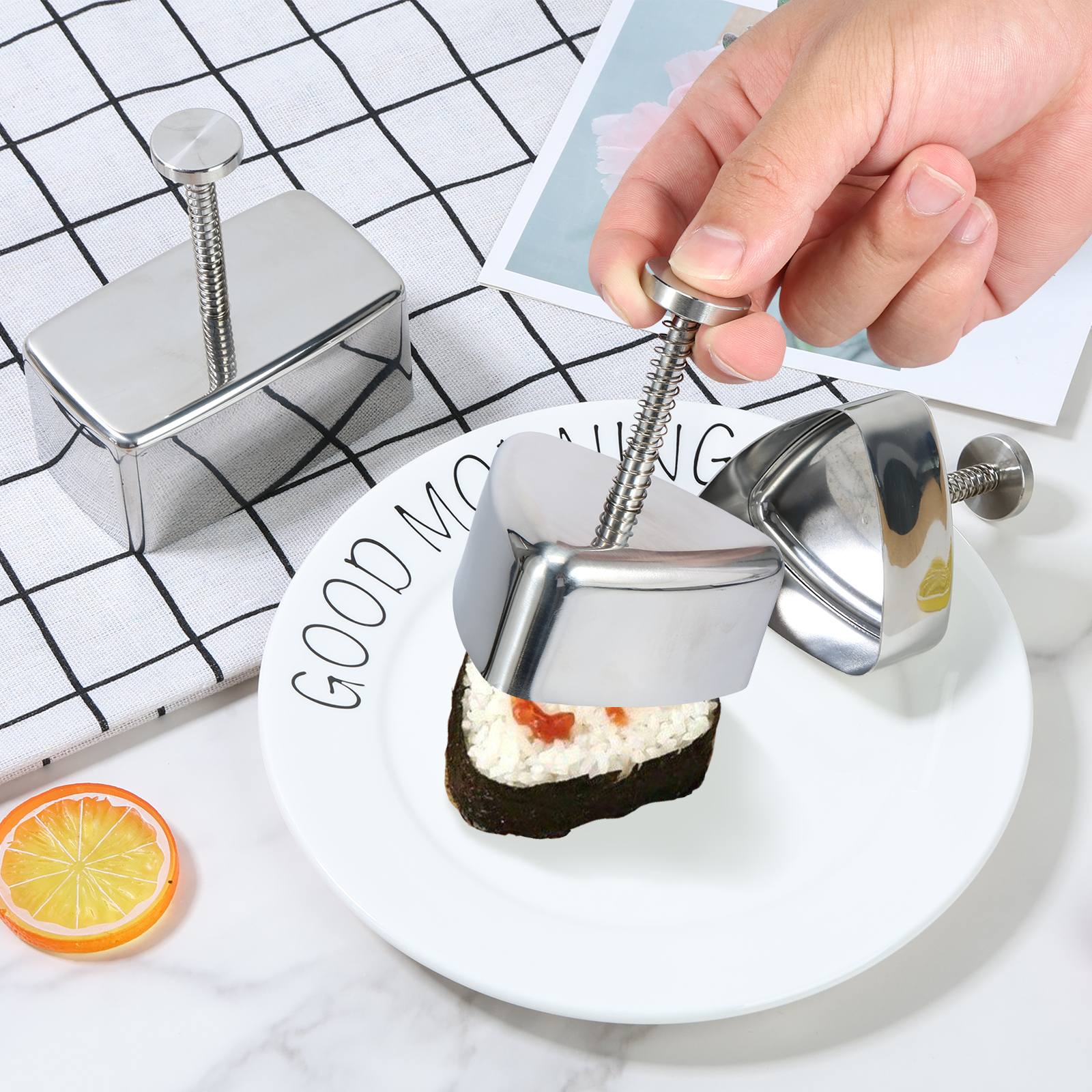 Onigiri Mold Non-stick Stainle - Spring Roll Wrapper review and price