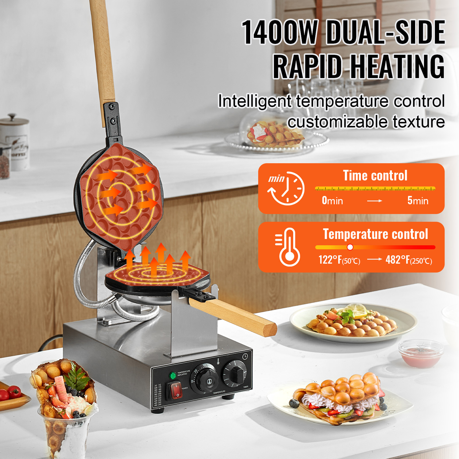 HomeWise Commercial Egg Bubble - Egg Waffle Pan review and price