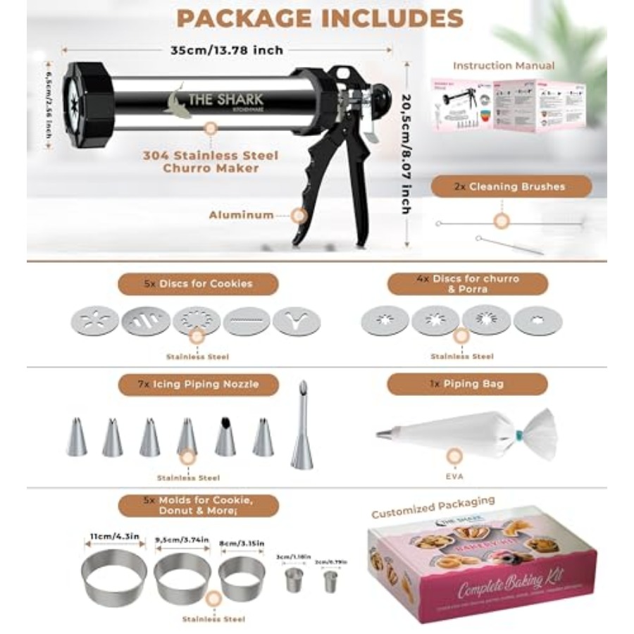 Churro Maker Machine and Sprit - Churros Maker Gun review and price