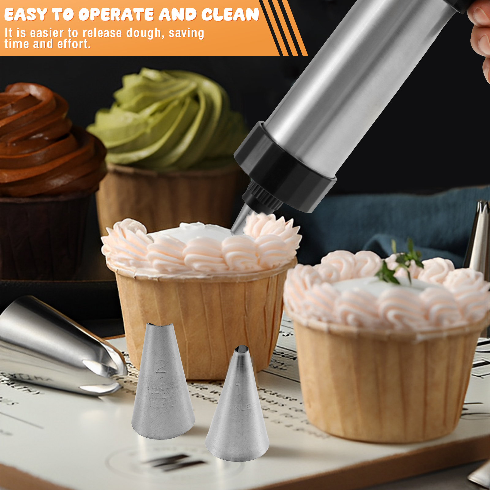 Stainless Steel Cookie Gun Chu - Churros Maker Gun review and price