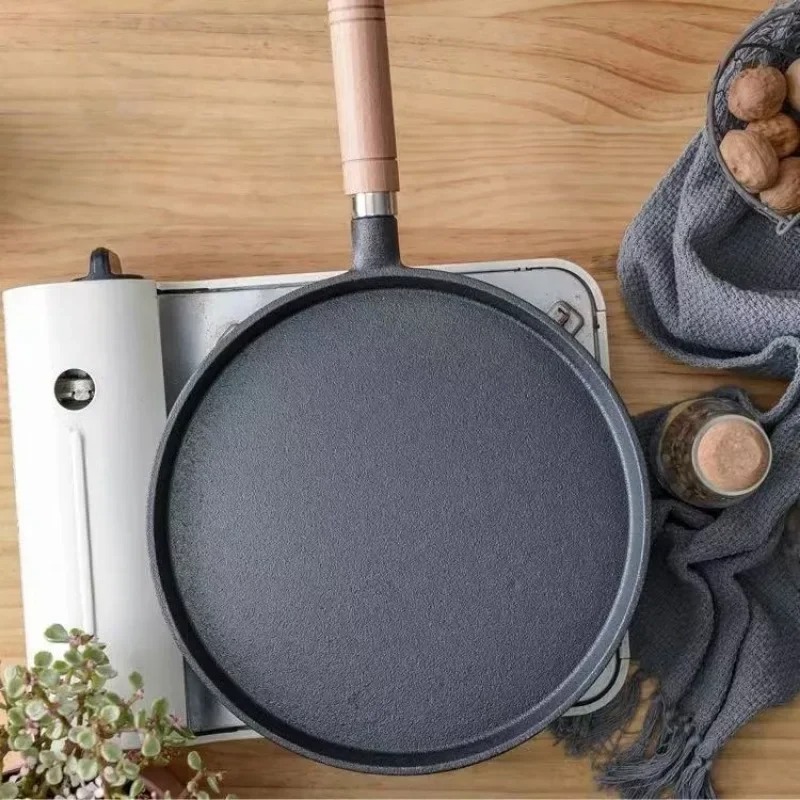 2026 Thick cast iron flat bott - Danish Pancake Pan review and price
