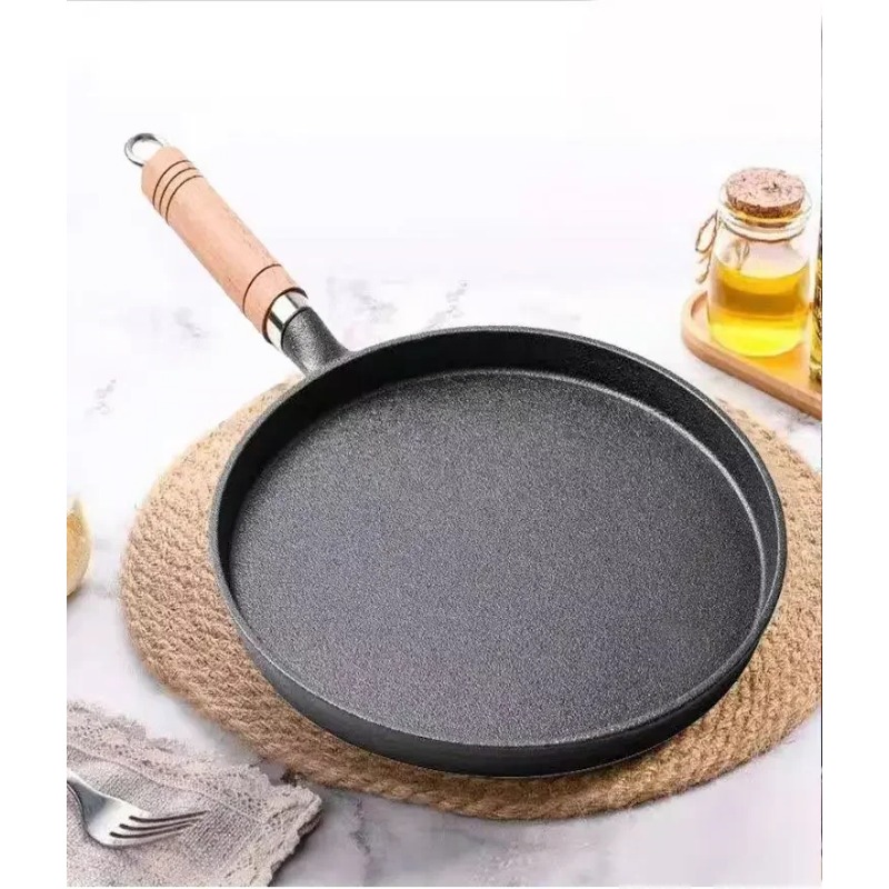 2026 Thick cast iron flat bott - Danish Pancake Pan review and price