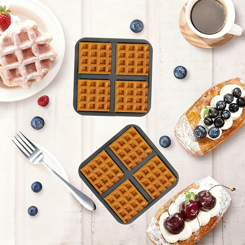 Square Waffle Mold, Non-Stick  - Egg Waffle Pan review and price