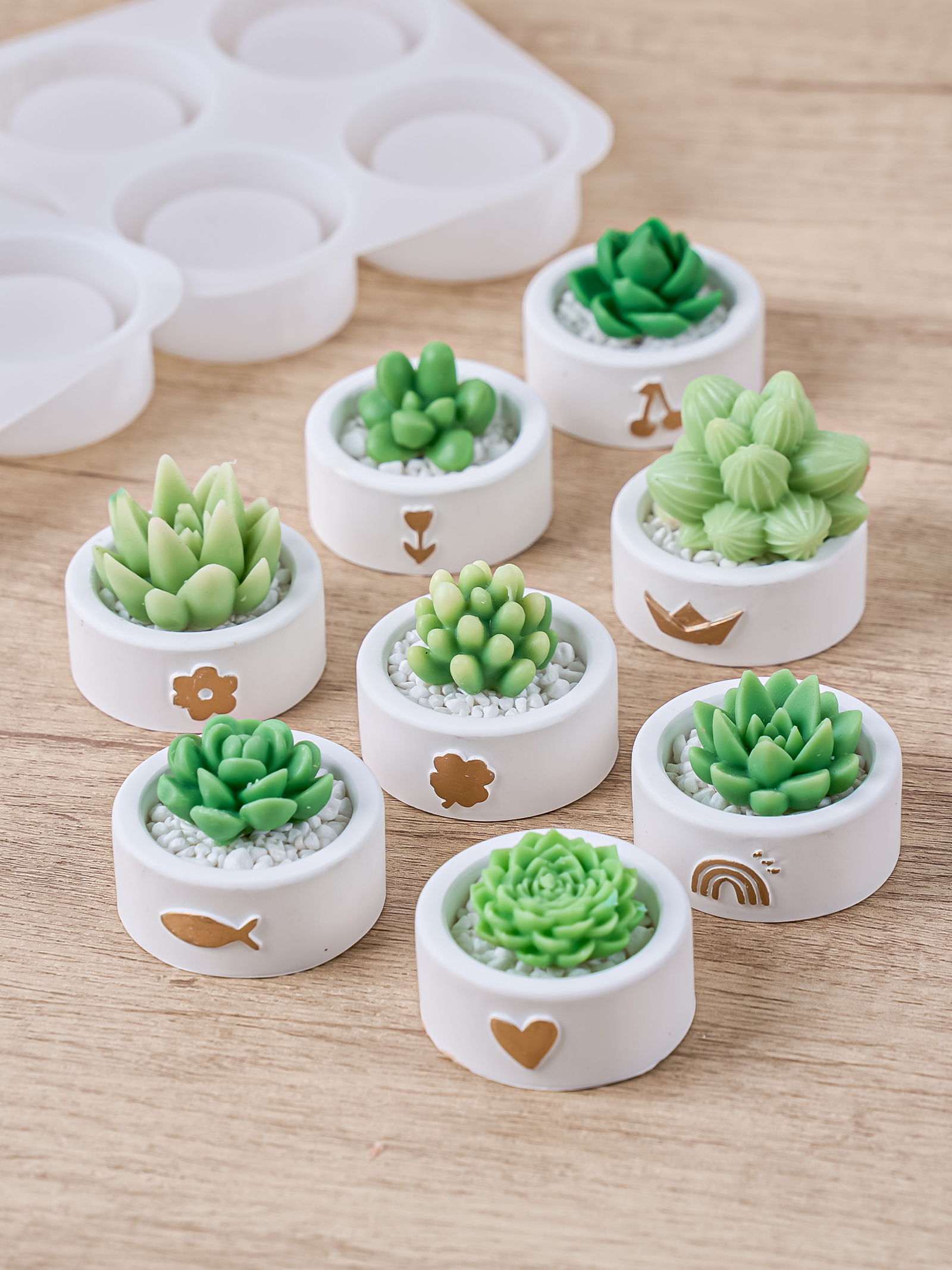 Round Candle Cup Holder Silico - Potsticker Mold review and price