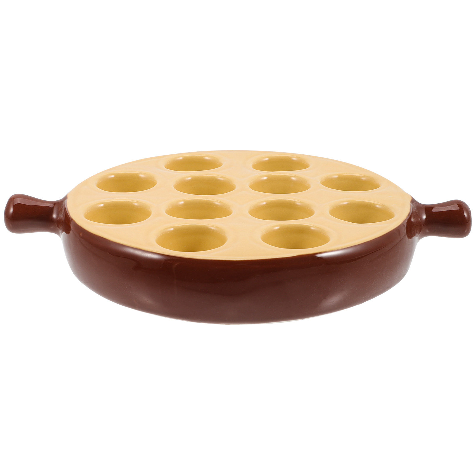 Ceramic Escargot Plate 12 Hole - Takoyaki Grill Plate review and price