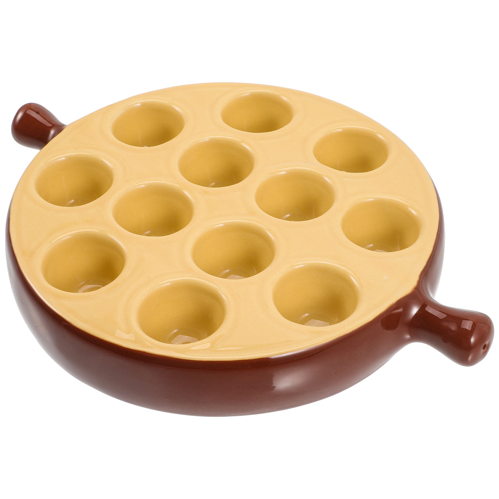 Ceramic Escargot Plate 12 Hole - Takoyaki Grill Plate review and price