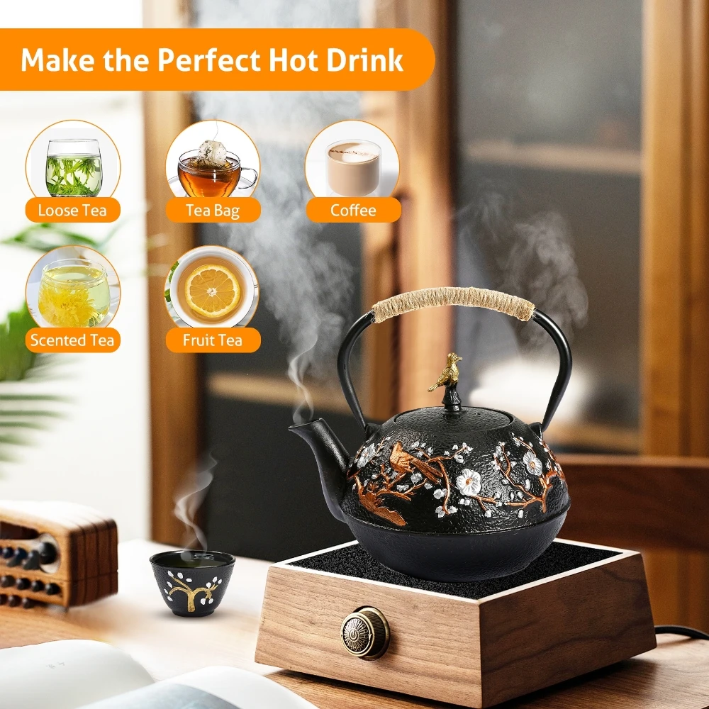 Cast Iron Teapot Set with Alco - Cast Iron Corn review and price