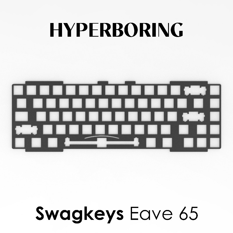 Swagkeys Eave65 Keyboard Posit - Crepe Pan Carbon review and price