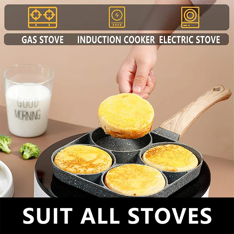 2/4-Hole Frying Pot Pan Thicke - Mini Pancake Griddle review and price