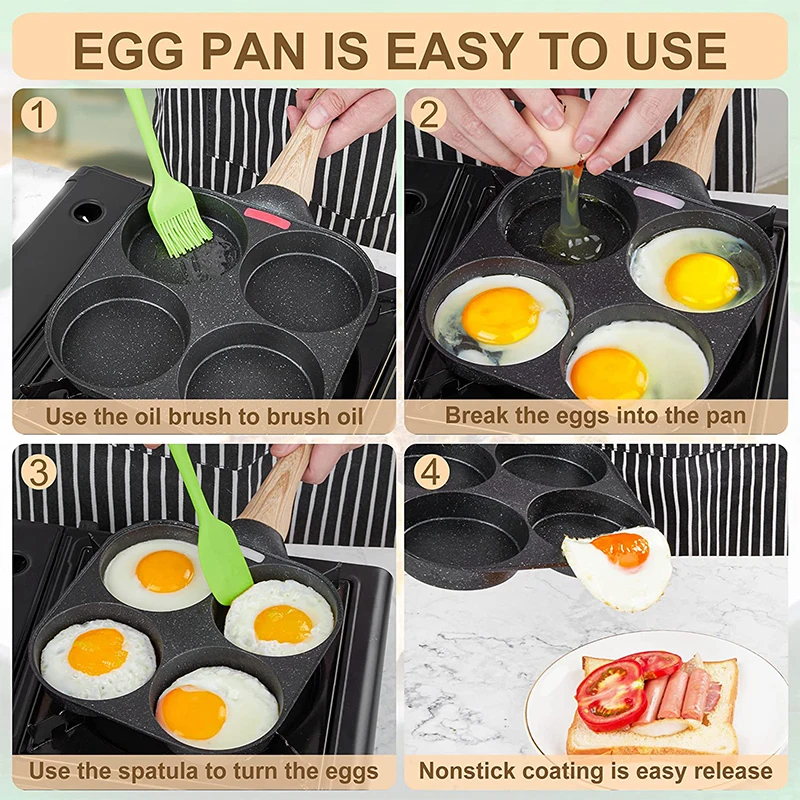2/4-Hole Frying Pot Pan Thicke - Mini Pancake Griddle review and price